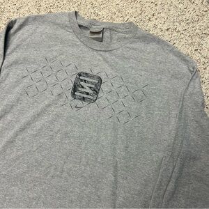 Nike Shox Promo Graphic Long Sleeve Shirt Size XL Y2K Silver Tag Active